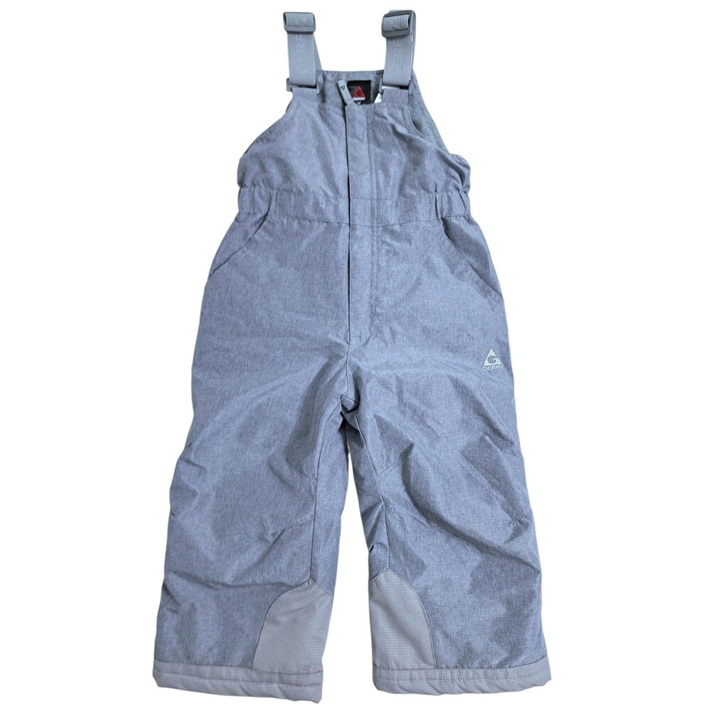 Gerry Kids Snow Ski Pants Bibs Size 3T Toddler Winter Gray